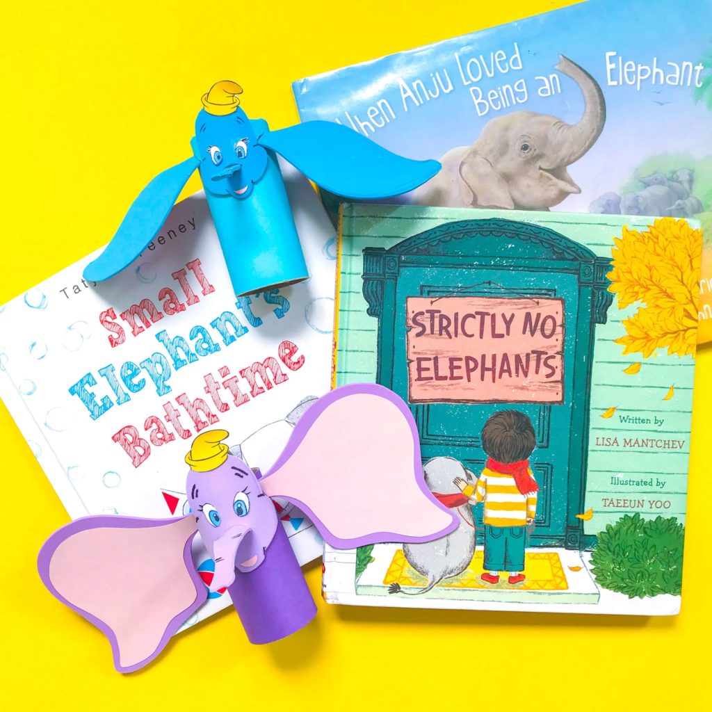 Books about Elephants with Dumbo DIY Craft