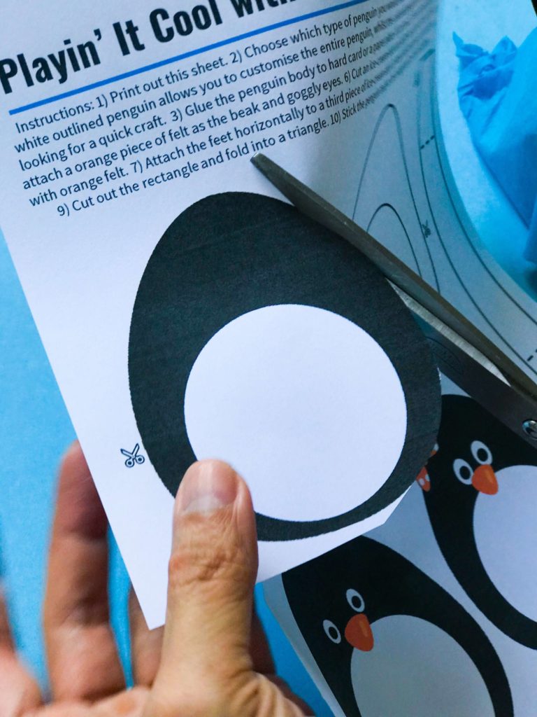 Penguin DIY Craft Cutting Printable