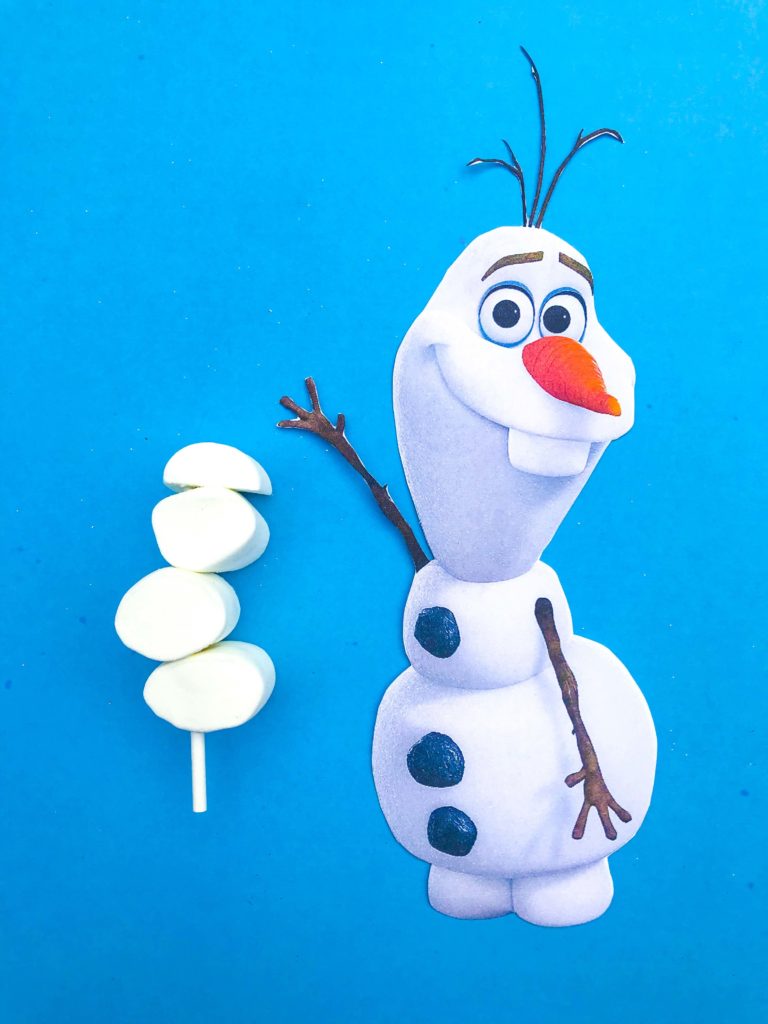 DIY Olaf Marshmallow Snowman
