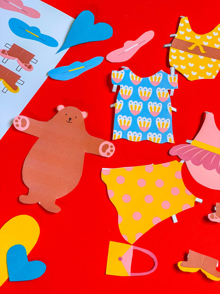 PositiveLeePeilin - DIY Craft Bear Paper Doll